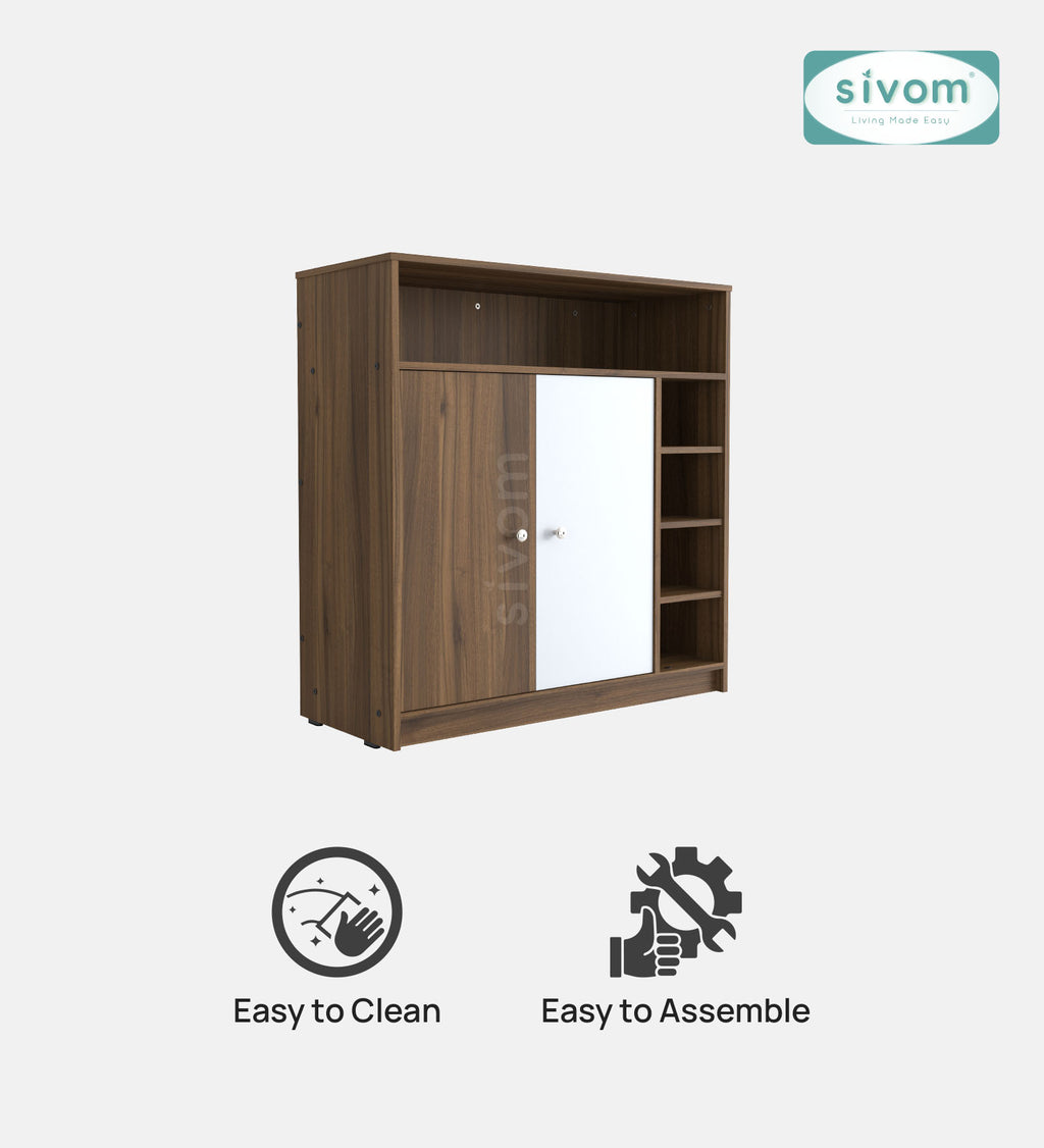 SIVOM Windsor Engineered Wood Shoe Rack (, 4 Shelves, Knock Down) for Modern Homes | Elegant Design & Premium Finish