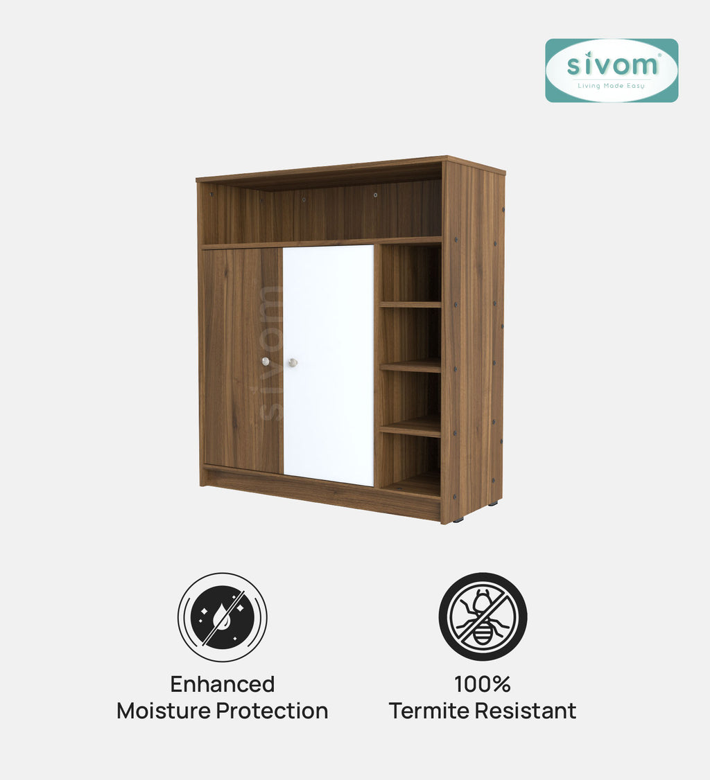 SIVOM Windsor Engineered Wood Shoe Rack (, 4 Shelves, Knock Down) for Modern Homes | Elegant Design & Premium Finish