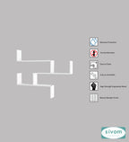 Sivom SIVOM WRAN Multipurpose Modular Wall Racks/Shelves/Organiser/Décor Particle Board Wall Shelf (Number of Shelves - 5, ) for Modern Homes | Elegant Design & Premium Finish