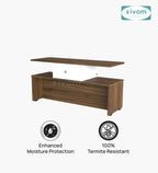 Sivom SIVOM Zenith Multipurpose Centre Table / Engineered Wood Coffee Table for Modern Homes | Elegant Design & Premium Finish