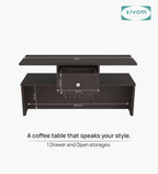 Sivom SIVOM Zenith Multipurpose Centre Table / Engineered Wood Coffee Table for Modern Homes | Elegant Design & Premium Finish