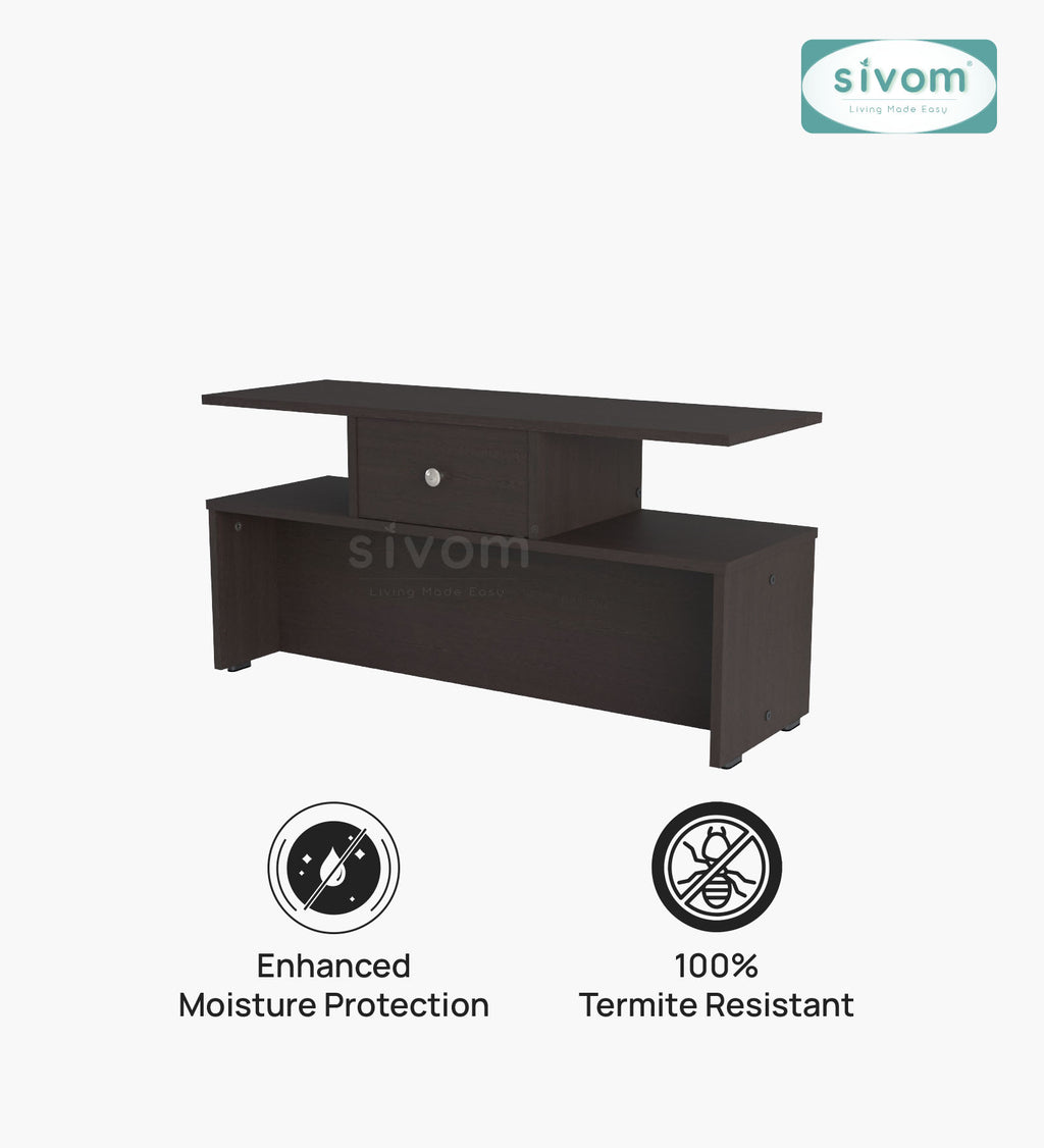 Sivom SIVOM Zenith Multipurpose Centre Table / Engineered Wood Coffee Table for Modern Homes | Elegant Design & Premium Finish
