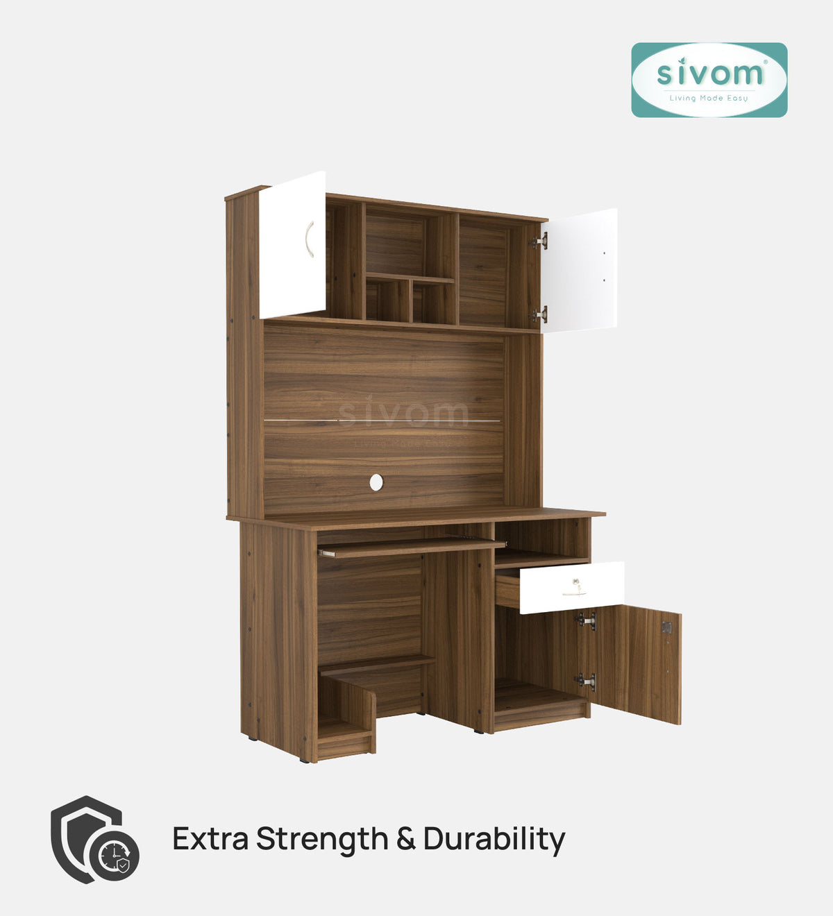 Sivom SIVOM XYLO Multipurpose Study/Home/Office Table Engineered Wood Study Table for Modern Homes | Elegant Design & Premium Finish (Copy) (Copy) (Copy)