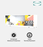 Sivom SIVOM Zebra Digital Printed Multipurpose TV Unit fits upto 55 inch with Storage Engineered Wood TV Entertainment Unit for Modern Homes | Elegant Design & Premium Finish