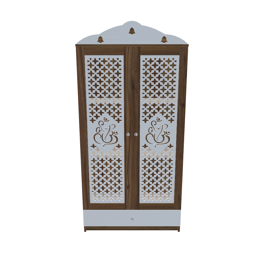 SIVOM Spree Home Temple/Pooja Unit/Home Mandir/ Engineered Wood Home Temple (Height: 167, Knock Down) for Modern Homes | Elegant Design & Premium Finish