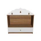 SIVOM Prime Medium Home Temple/Pooja Unit/Home Mandir/ Engineered Wood Home Temple (Height: 78, Knock Down) for Modern Homes | Elegant Design & Premium Finish